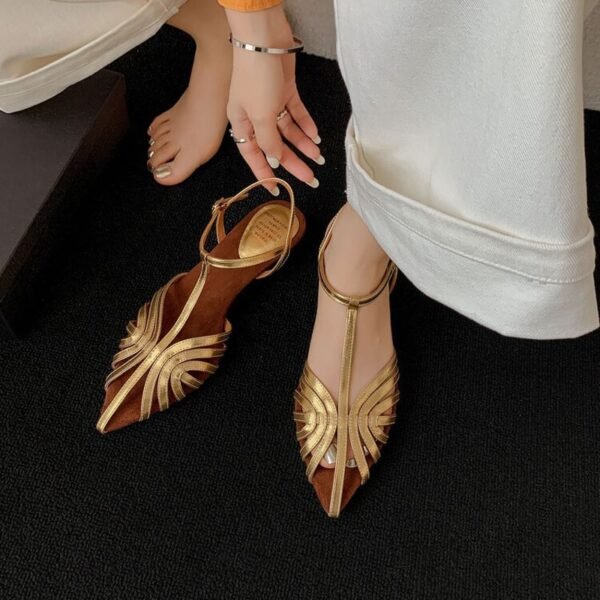 CHIKO Kalila Pointy Toe Kitten Heels Heeled Sandals - Image 2