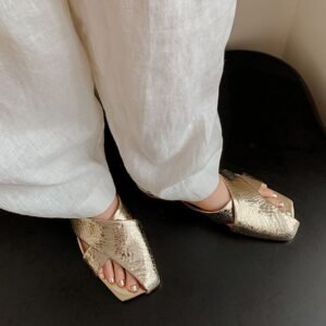 CHIKO Celia Open Toe Block Heels Flats Sandals