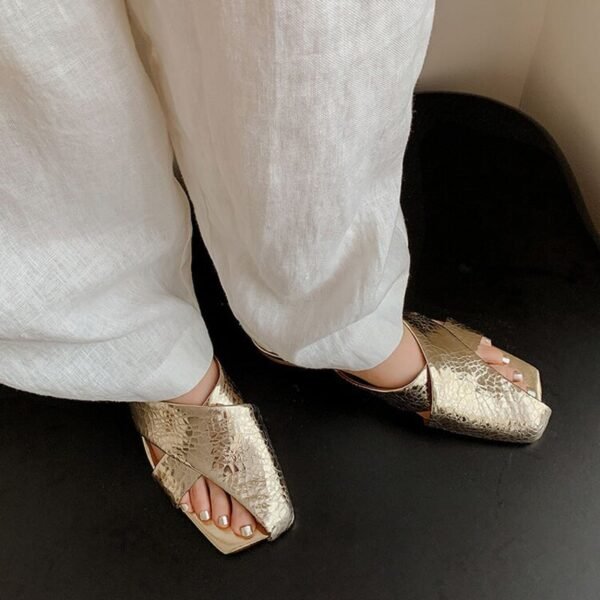 CHIKO Celia Open Toe Block Heels Flats Sandals