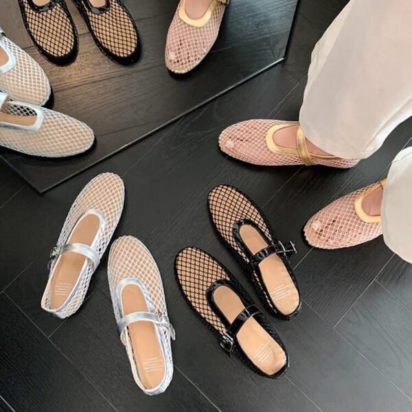 CHIKO Avayah Round Toe Block Heels Mary Jane Flats
