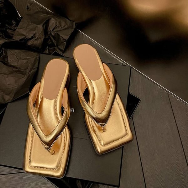 CHIKO Greta Open Toe Block Heels Slides Sandals - Image 2