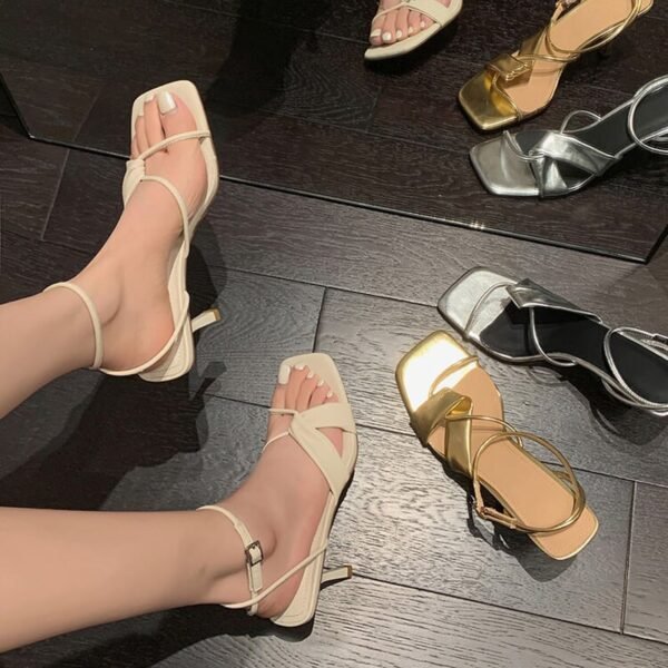 CHIKO Saoirse Open Toe Stiletto Heeled Sandals - Image 2