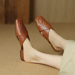 CHIKO Kenia Square Toe Block Heels Clogs/Mules Shoes