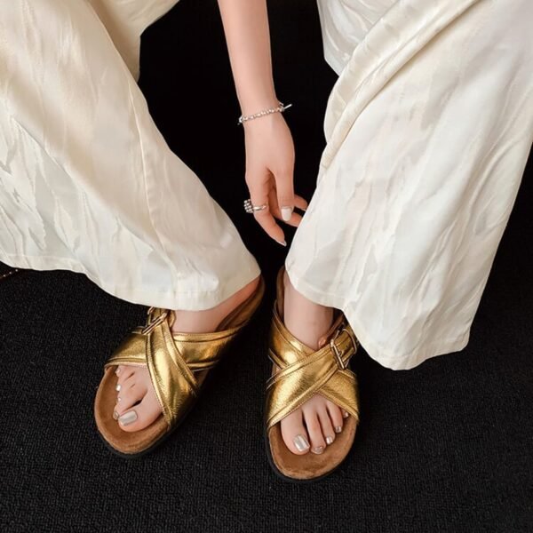 CHIKO Giana Open Toe Flatforms Slides Sandals