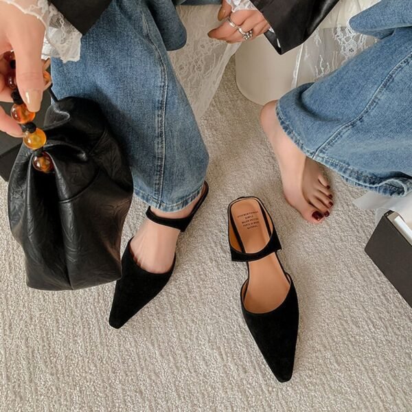 CHIKO Kallie Pointy Toe Block Heels Clogs/Mules Shoes - Image 2