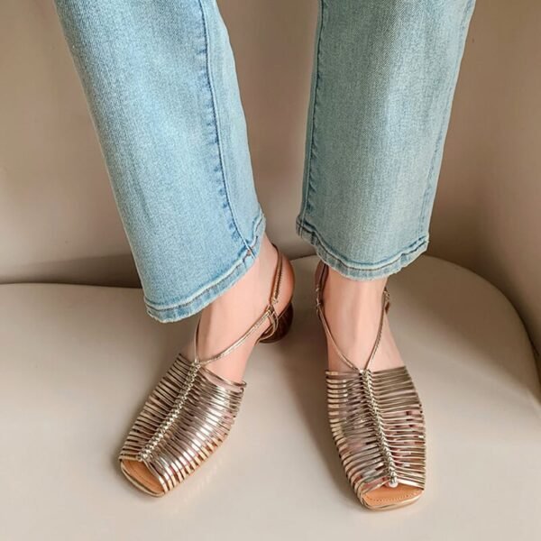 CHIKO Keyla Peep Toe Block Heels Heeled Sandals - Image 2