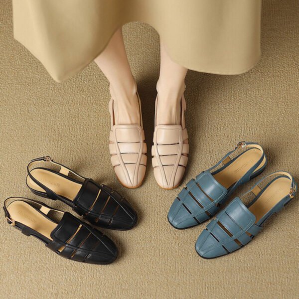 CHIKO Scottie Round Toe Block Heels Slingback Shoes - Image 2
