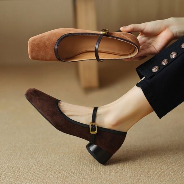 CHIKO Amaris Square Toe Block Heels Mary Jane Shoes