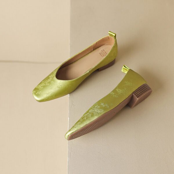 CHIKO Belen Square Toe Block Heels Pumps Shoes - Image 2