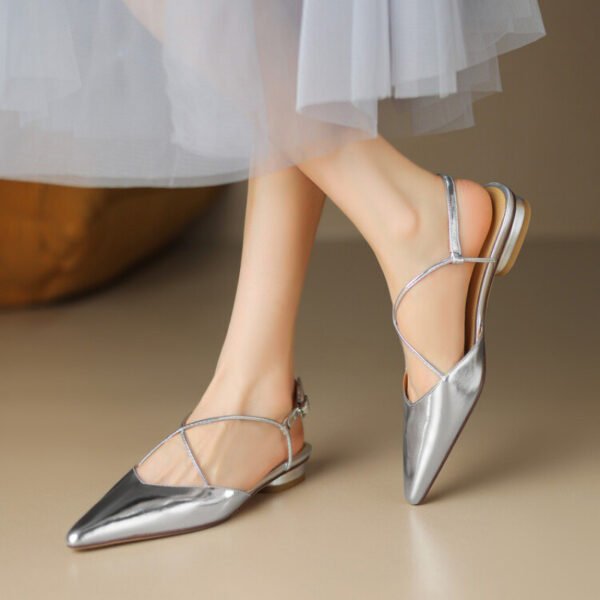 CHIKO Jalila Pointy Toe Block Heels Slingback Shoes - Image 2