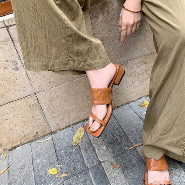 CHIKO Karter Open Toe Block Heels Slides Sandals - Image 2