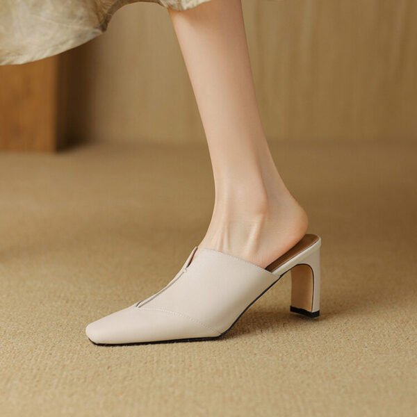 CHIKO Jamillah Pointy Toe Chunky Heels Clogs/Mules Shoes - Image 2