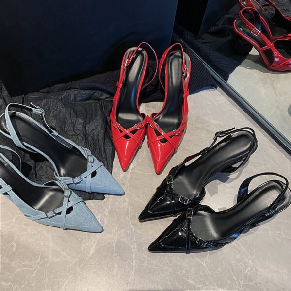 CHIKO Kahlani Pointy Toe Stiletto Slingback Shoes - Image 2