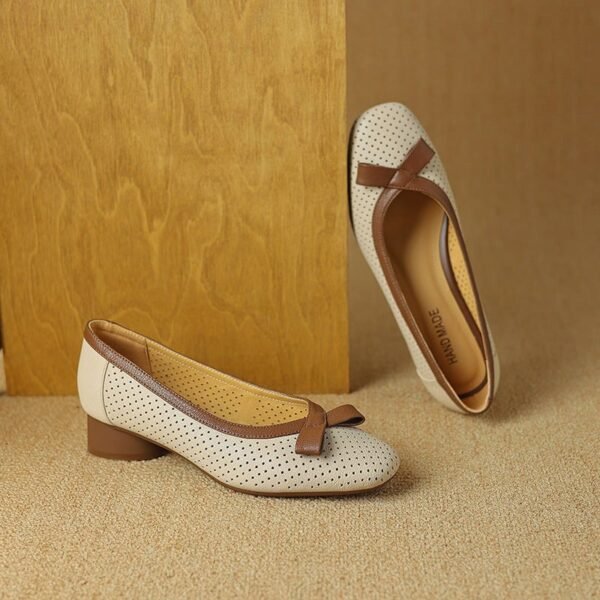 CHIKO Saanvi Square Toe Block Heels Pumps Shoes - Image 2