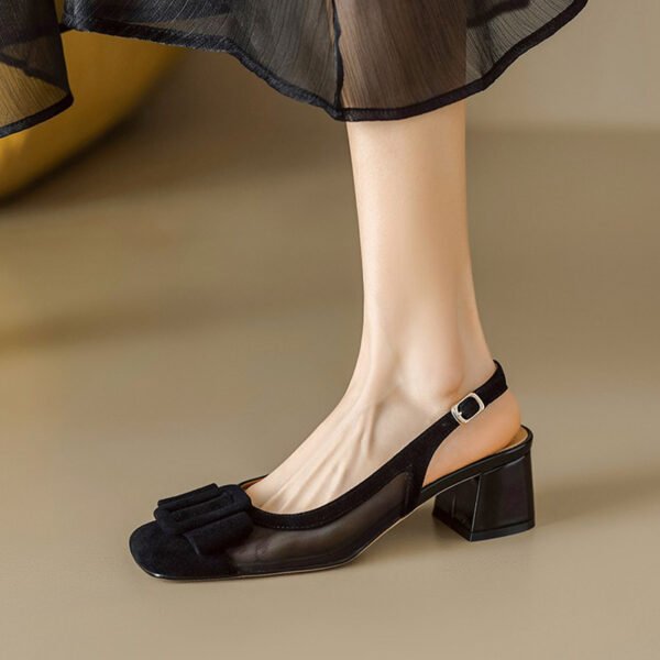 CHIKO Jenae Square Toe Block Heels Slingback Shoes - Image 2