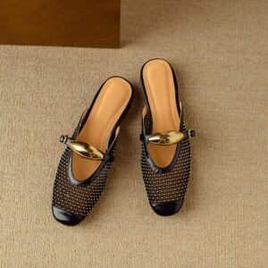 CHIKO Jenay Square Toe Block Heels Clogs/Mules Shoes