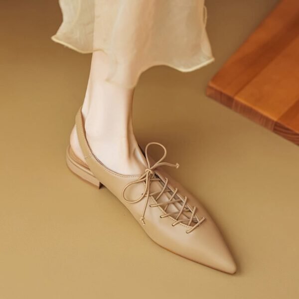 CHIKO Jamilla Pointy Toe Block Heels Slingback Shoes - Image 2