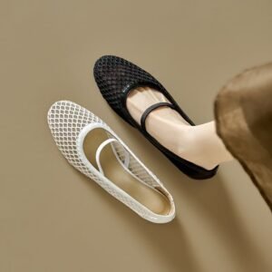 CHIKO Jarita Round Toe Block Heels Mary Jane Flats