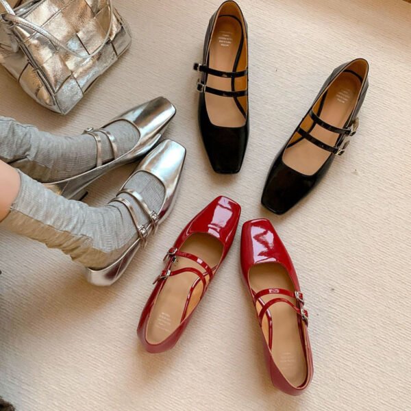 CHIKO Janay Square Toe Block Heels Mary Jane Shoes - Image 2