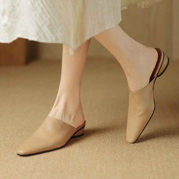 CHIKO Kadeija Pointy Toe Block Heels Clogs/Mules Shoes - Image 2