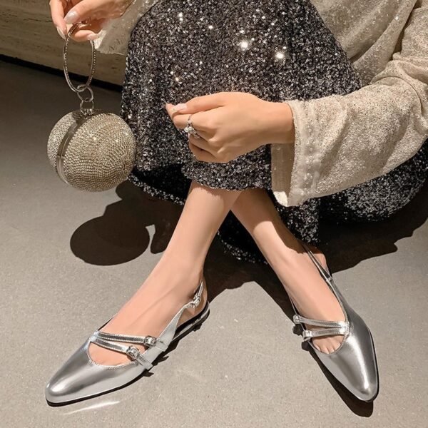 CHIKO Kareem Pointy Toe Block Heels Slingback Shoes