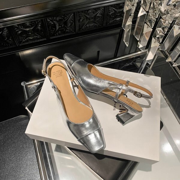 CHIKO Maisy Square Toe Block Heels Slingback Shoes - Image 2