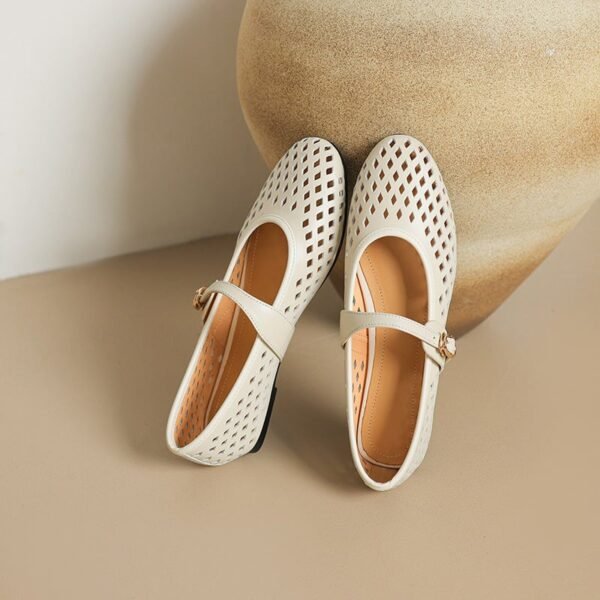 CHIKO Soleil Round Toe Block Heels Mary Jane Flats