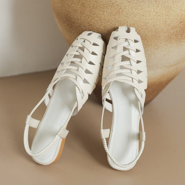 CHIKO Elsa Round Toe Block Heels Slingback Shoes - Image 2