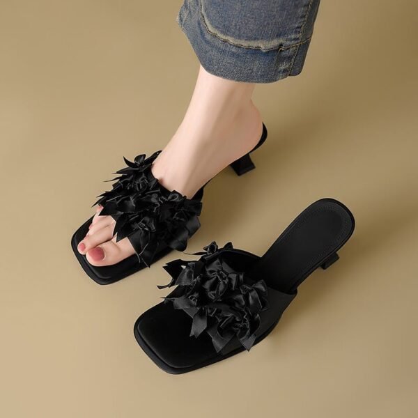 CHIKO Kally Open Toe Kitten Heels Slides Sandals - Image 2