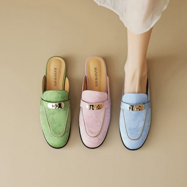 CHIKO Kamal Round Toe Block Heels Clogs/Mules Shoes - Image 2