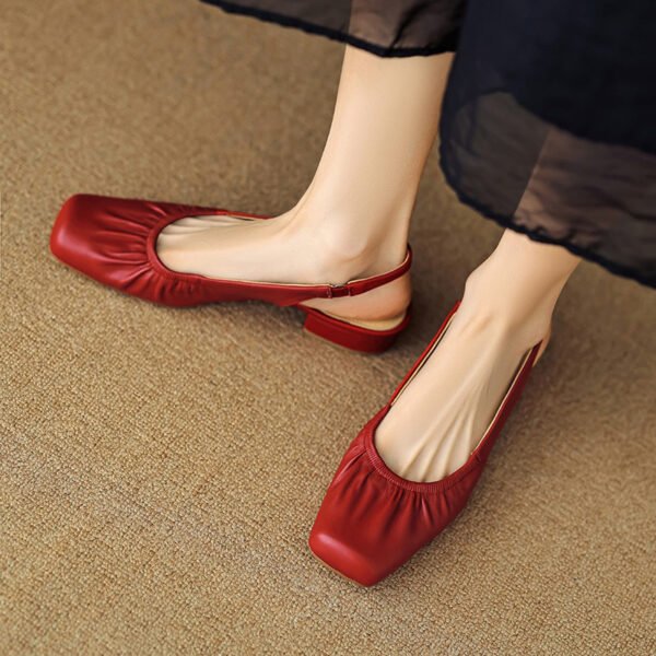 CHIKO Jermel Square Toe Block Heels Slingback Shoes - Image 2