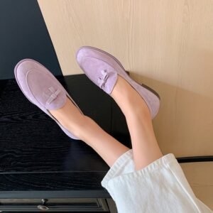 CHIKO Kaden Round Toe Block Heels Loafer Flats