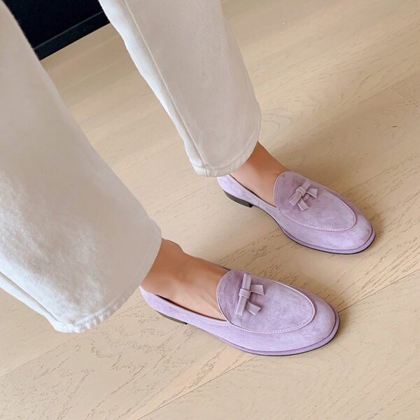 CHIKO Kaden Round Toe Block Heels Loafer Flats - Image 2