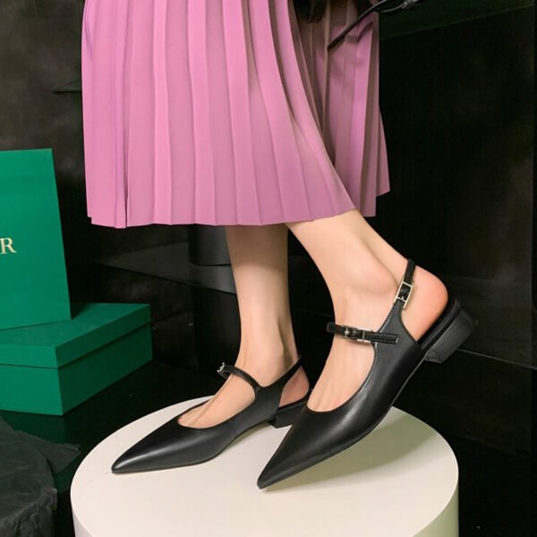 CHIKO Jarita Pointy Toe Block Heels Slingback Shoes - Image 2