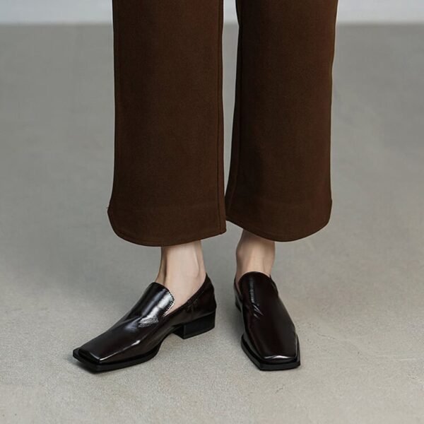 CHIKO Jazmin Square Toe Block Heels Loafers Shoes