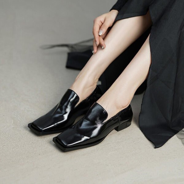 CHIKO Jazmin Square Toe Block Heels Loafers Shoes - Image 2