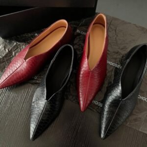 CHIKO Jemila Pointy Toe Block Heels Pumps Shoes