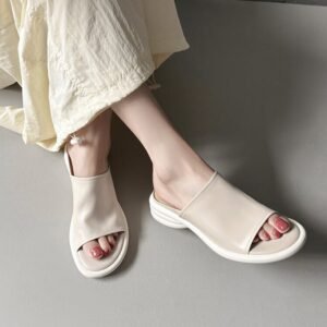 CHIKO Jamell Open Toe Block Heels Slides Sandals