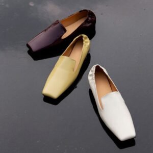 CHIKO Janaye Square Toe Block Heels Loafers Shoes