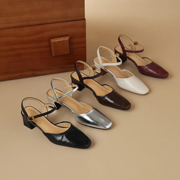 CHIKO Jamal Square Toe Block Heels Slingback Shoes - Image 2
