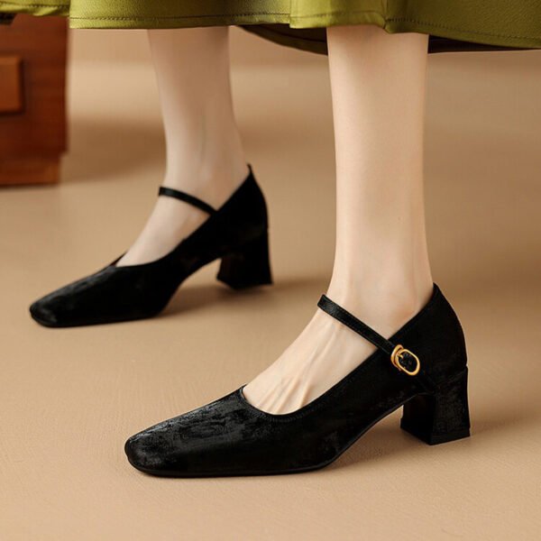 CHIKO Jamale Square Toe Block Heels Mary Jane Shoes - Image 2