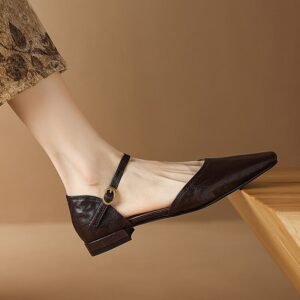 CHIKO Jamall Square Toe Block Heels Pumps Shoes