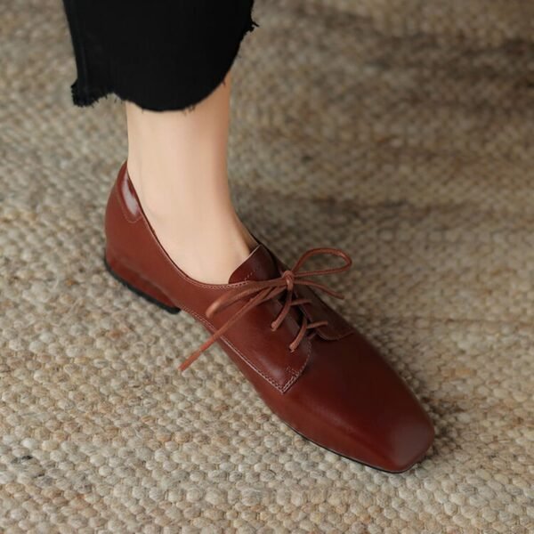 CHIKO Jesenia Square Toe Block Heels Oxfords Shoes - Image 2