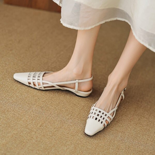 CHIKO Jenae Pointy Toe Block Heels Slingback Shoes - Image 2