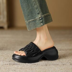 CHIKO Kadeem Open Toe Block Heels Slides Sandals