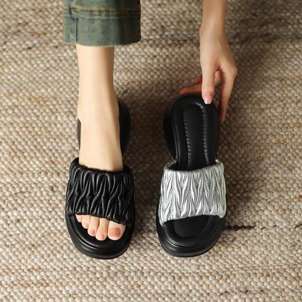 CHIKO Kadeem Open Toe Block Heels Slides Sandals - Image 2