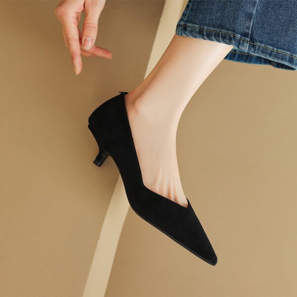 CHIKO Takeia Pointy Toe Kitten Heels Pumps Shoes - Image 2