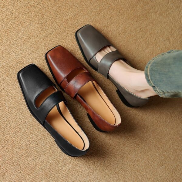 CHIKO Takia Square Toe Block Heels Mary Jane Shoes