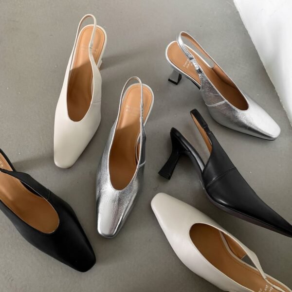 CHIKO Zobeida Square Toe Stiletto Slingback Shoes - Image 2