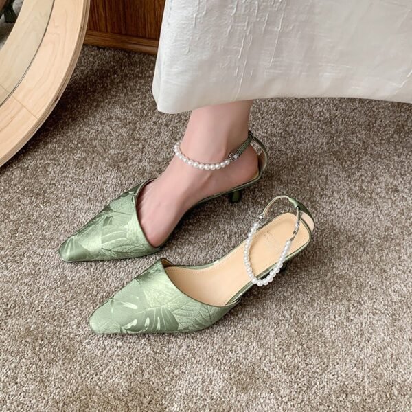 CHIKO Zoraida Pointy Toe Chunky Heels Pumps Shoes